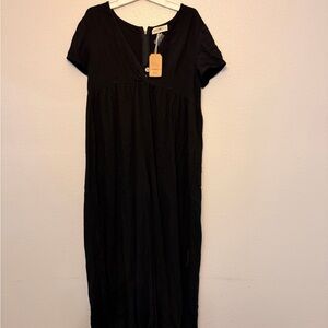 NATURAL LIFE Black Maxi Dress